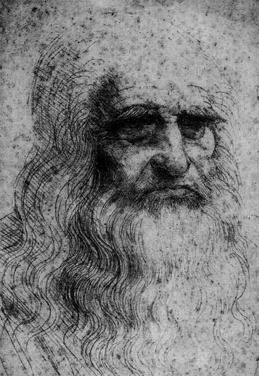 레오나르도 다빈치의 초상화. 다빈치는 천재적인 예술가이자 시인이었으며, 또한 엔지니어, 건축가, 물리학자, 생물학자, 지질학자, 해부학자였다.