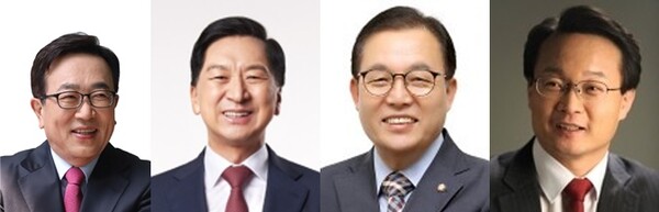 왼쪽부터 서병수, 김기현, 이채익, 조해진 의원.