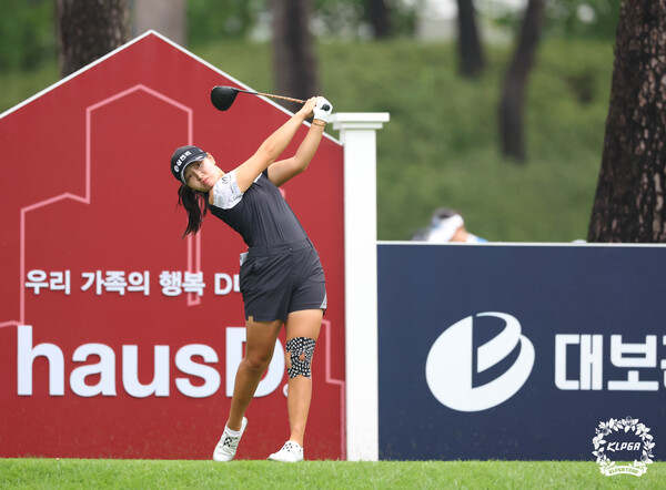 유현조 대보하우스디오픈 1R 1번홀 티샷 (KLPGA 사진제공)